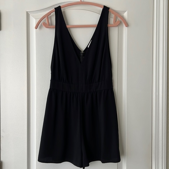 Leith v neck black romper - Picture 1 of 3